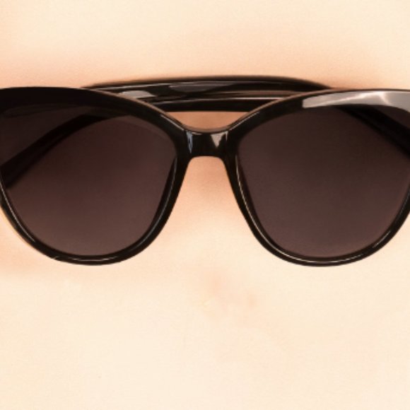 Rachel Zoe Nina Classic Cat Eye Sunnies/Sunglasses in Black - NWT - Picture 16 of 17